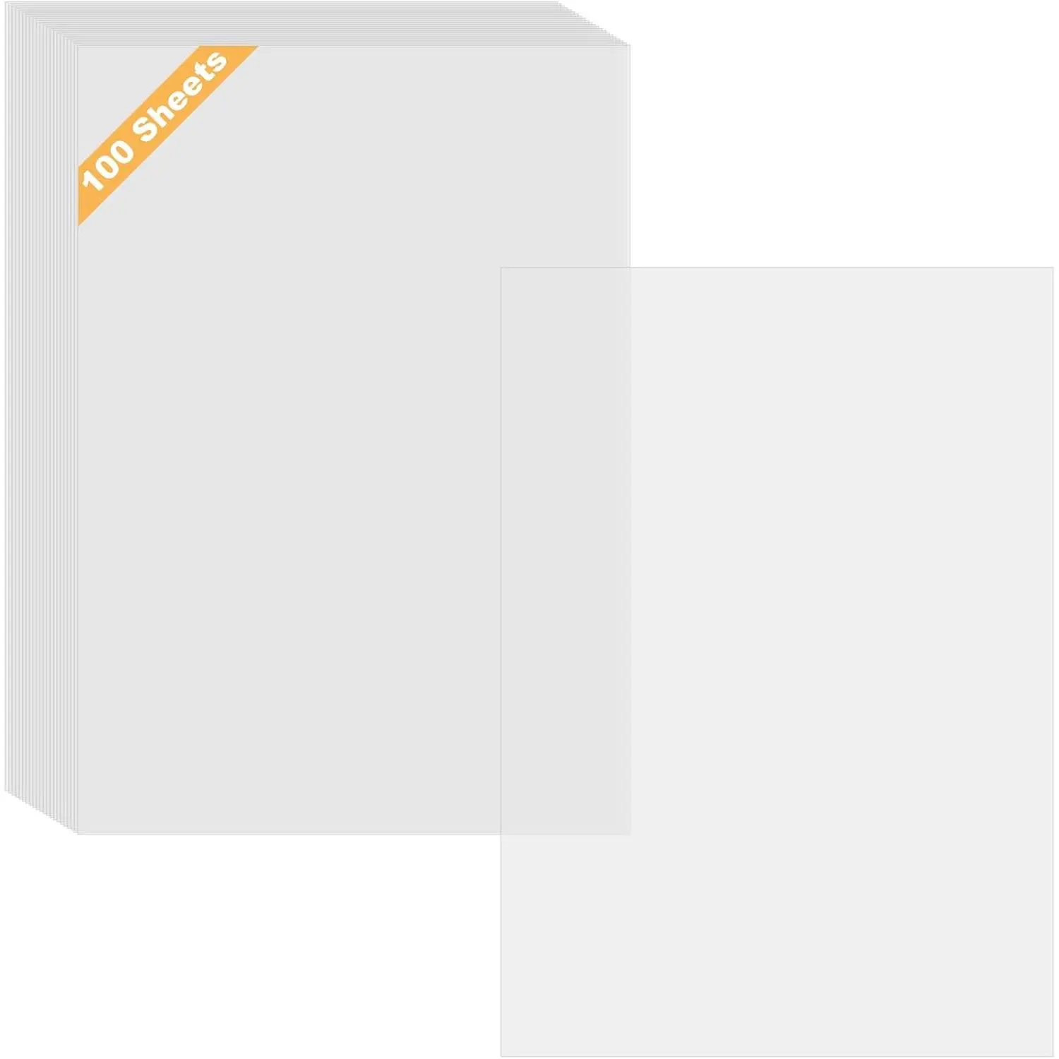 Tracing Paper Pad, 100 Sheets 8.5x11 Inch Translucent Drawing Paper | Clear Sheets for Tracing, Sketching, Animation and Crafts, Ideal for Artists, Designers and Creative Projects