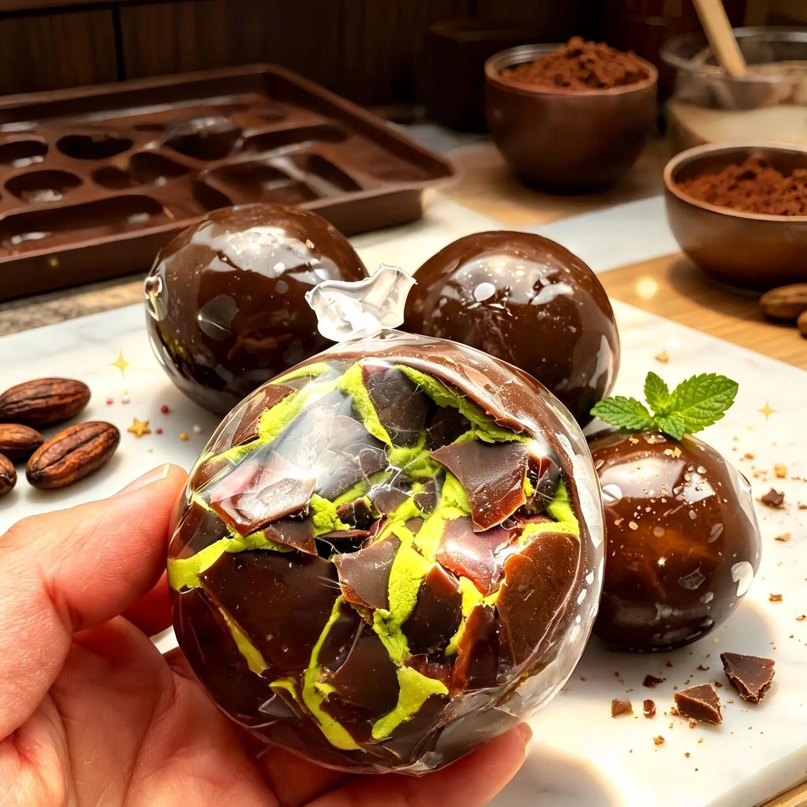 Dark Chocolate Handmade Squishy Toy Stress Relief Moldable Fidget Gift