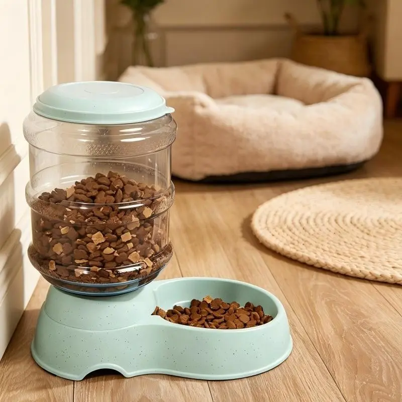 Large Capacity Automatic Pet Feeder, No Frequent Refills, Moisture-Proof Freshness Lock, Ideal for Multi-Pet Homes, Convenient and Stress-Free