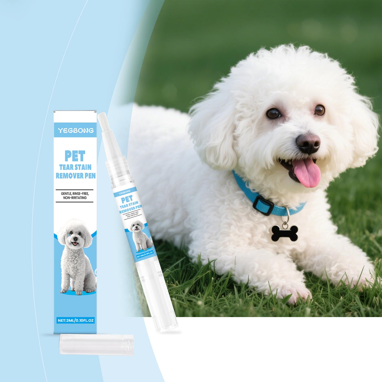 Cat And Dog Tear Stain Care Pen: Clean Tear Stains Around The Eyes Of Cats And Dogs. Universal Care Drops For Pet Cats And Dogs