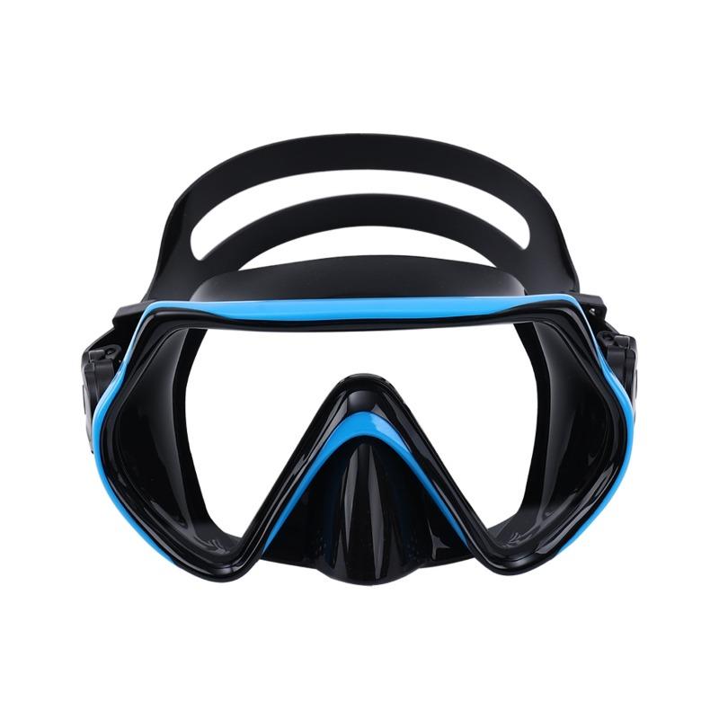 Swimming diving goggles, nose protection, integrated silicone mask, scuba deep water snorkeling equipment, diving mask     stealth snorkel