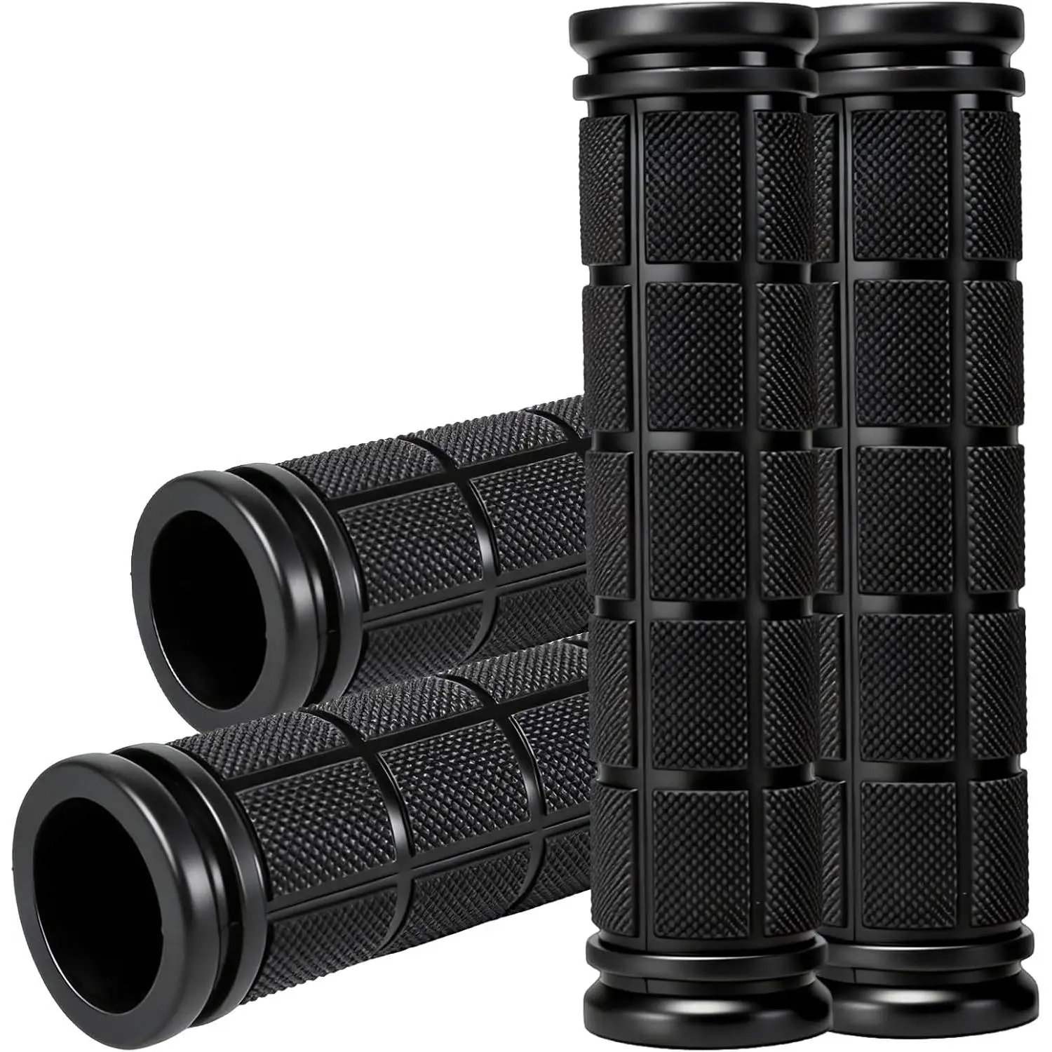4 count  Handlebar Grips, Rubber  Bar Grips , Non-Slip Handle Grips for  Bikes, Scooters, BMX, Mountain & Cruiser Bikes