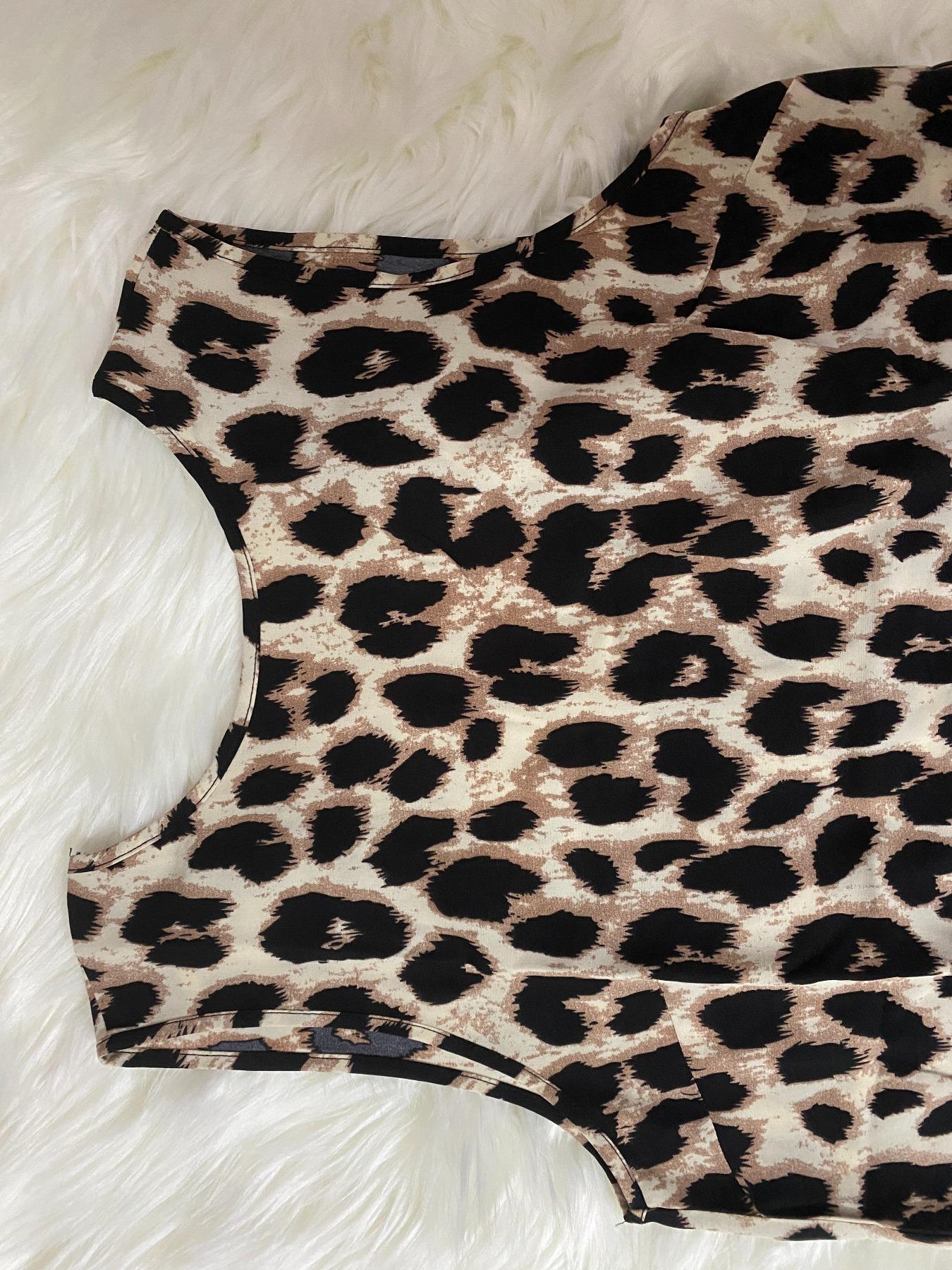 Women's Short Leopard Print Casual Woven Dress with Bowknot, Summer Fall Concert Attire, Stylish Wedding Guest Dress for Various Occasions