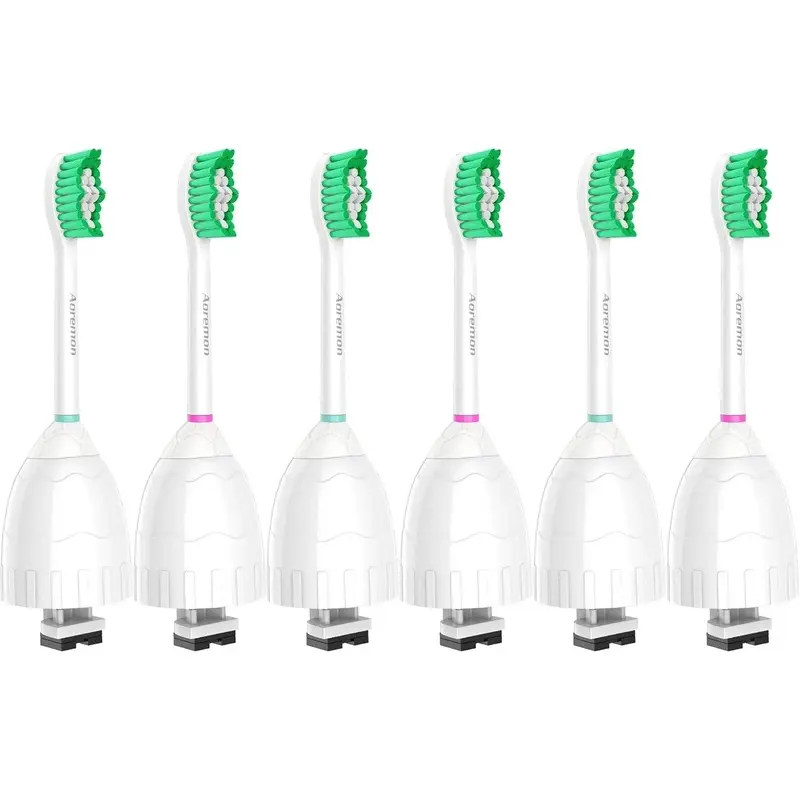 Replacement Toothbrush Heads for Sonicare E-Series HX7022/66,6PCS |     Toothbrush Heads fit for Essence Xtreme Elite Advance CleanCare Screw-on Electric Toothbrush Handle with Caps