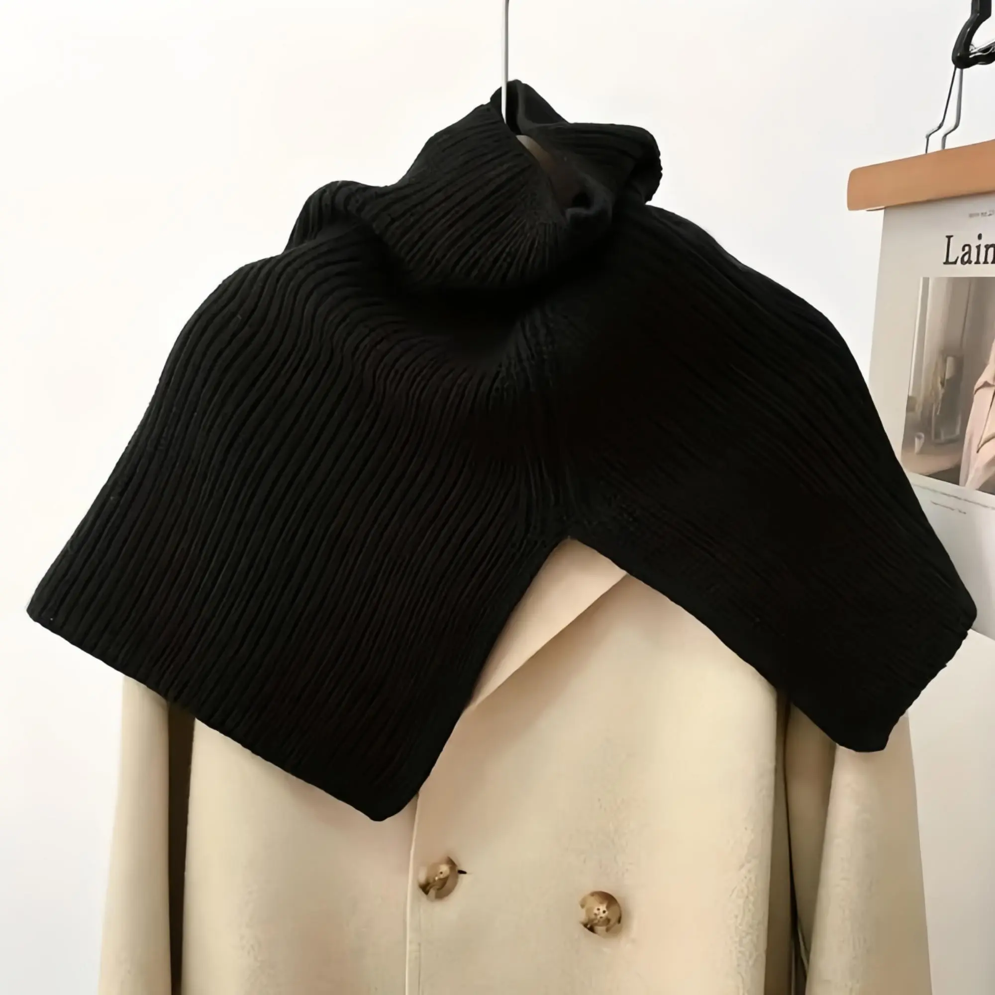 Winter High Neck Scarf, Knitted Neck Warmer, Perfect for Cold Weather, Hand Wash Only, Cozy and Stylish Accessory for Men and Women