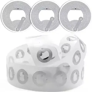 10 Pcs Round NFC Blank Stickers, Phone Read-Write Rfid Tags, Smart Item Classification Labels, Circular NFC Stickers for Organization