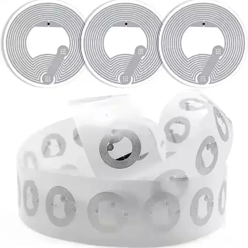 10 Pcs Round NFC Blank Stickers, Phone Read-Write Rfid Tags, Smart Item Classification Labels, Circular NFC Stickers for Organization, Label Set