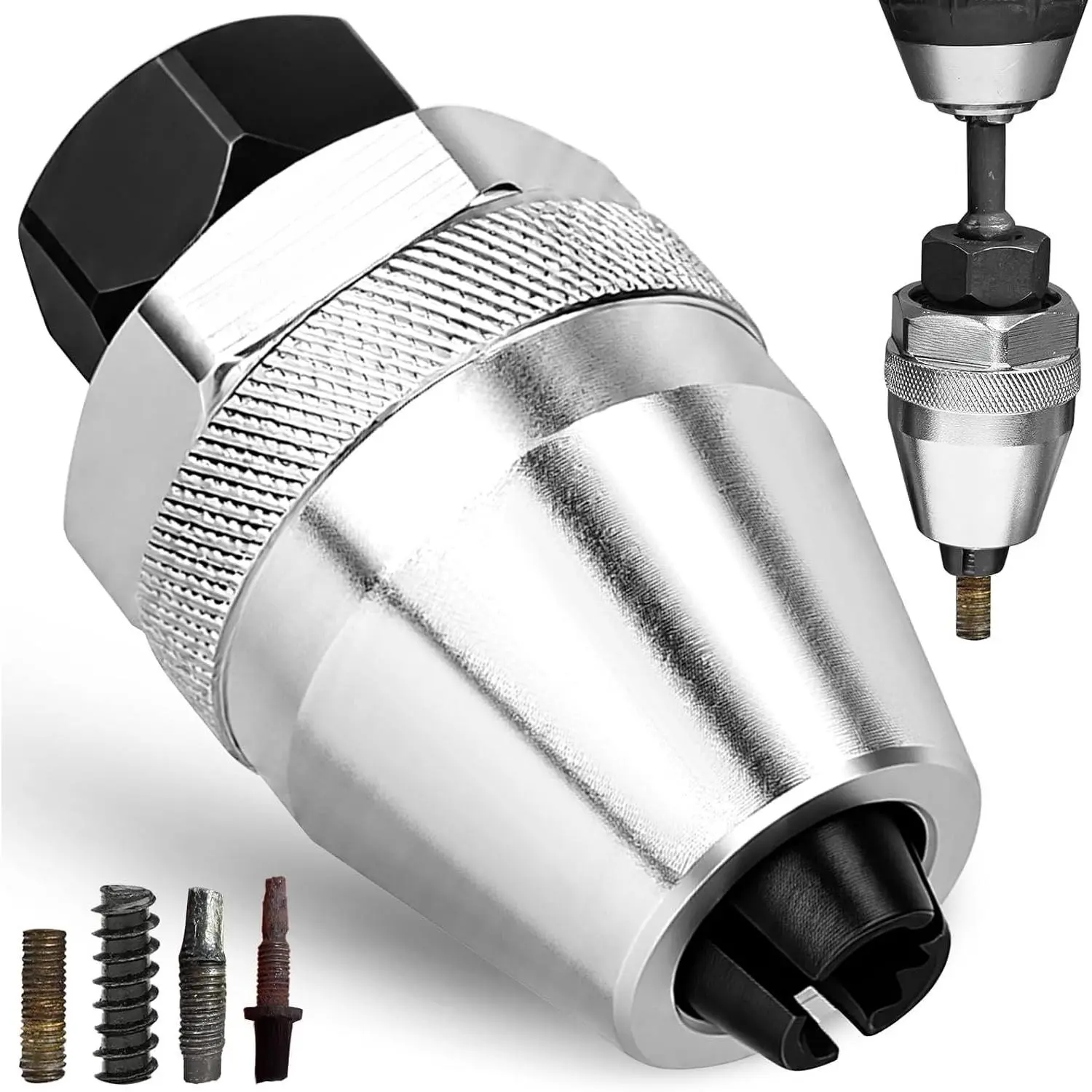 Stud Extractor Tool, 3/8” Drive Broken Bolt Remover