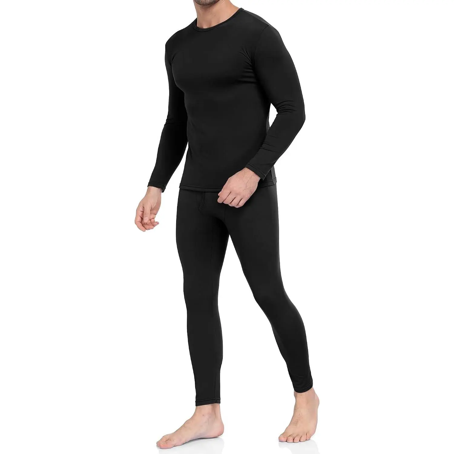 Men's Thermal Underwear Set Fleece Lined Long Johns Base Layer Top & Bottom, Moisture-Wicking, Heat Retention, Winter Cold Weather Gear for Skiing, Hunting, Outdoor & Sleepwear, Gift for MenGift