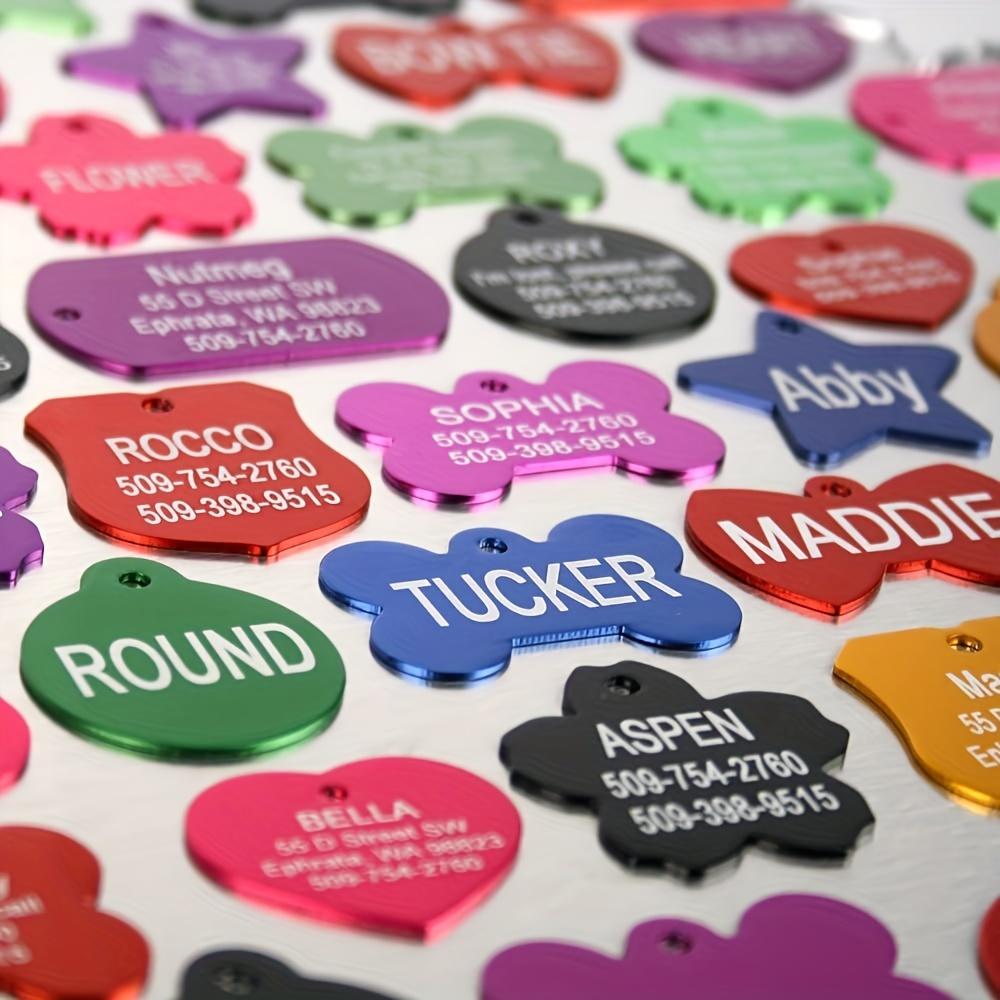 LIVEKEY Personalized Dog Tag for Pets Engraved Dog Name Tag Waterproof Slide On Cat ID Tags Customizable with Pet Name and Contact Info Detachable Design