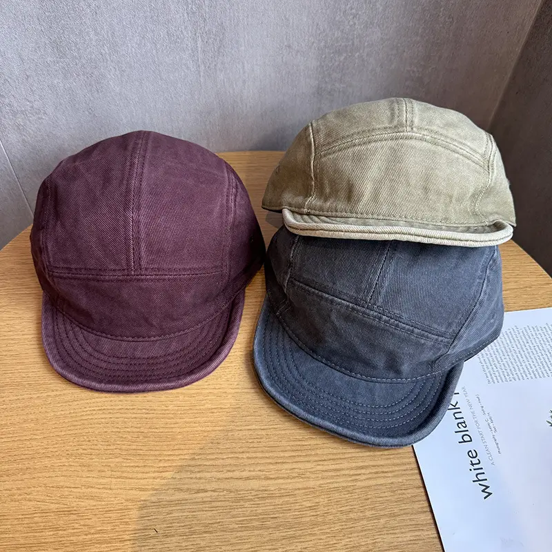 Men's Washed Cotton Sun Protection Hat - Viral Retro Street Fashion Baseball Cap, Cool Unique Casual Outfit-Matching Must-Have Accessory