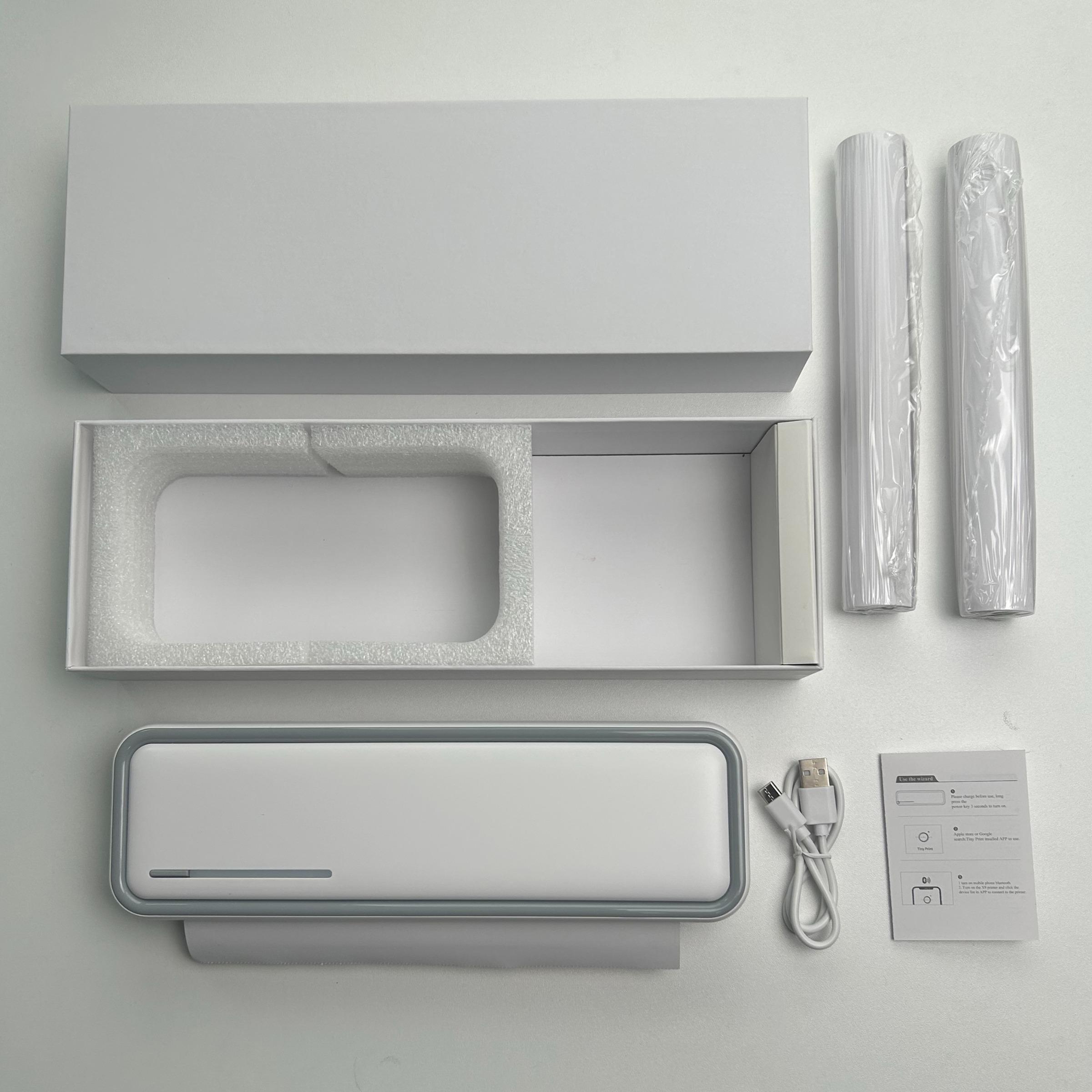 Portable A4 Thermal Printer, Battery-Powered Wireless Printer (Battery Not Included) Supporting Mobile BT and PC Printing, Smart Printer for Home, School and Office, Valentine's Day Gift