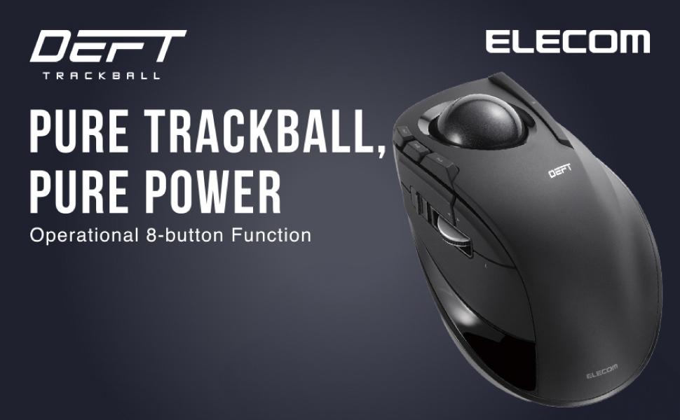 Trackball Mouse, 2.4GHz Wireless, Finger Control, 8-Button Function, Smooth Tracking, Ergonomic Design, Optical Gaming Sensor, For Windows11 and macOS
