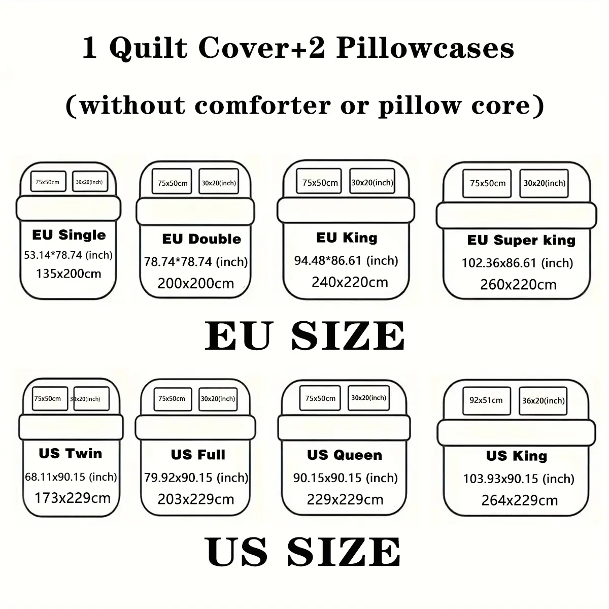 3-piece set, Christmas-themed printed bedding set with Santa Claus, gingerbread man, Christmas tree, and snowman decorations (1 quilt cover + 2 pillowcases without inserts), soft and comfortable bedding set, ideal for Christmas room decor and as a Christm