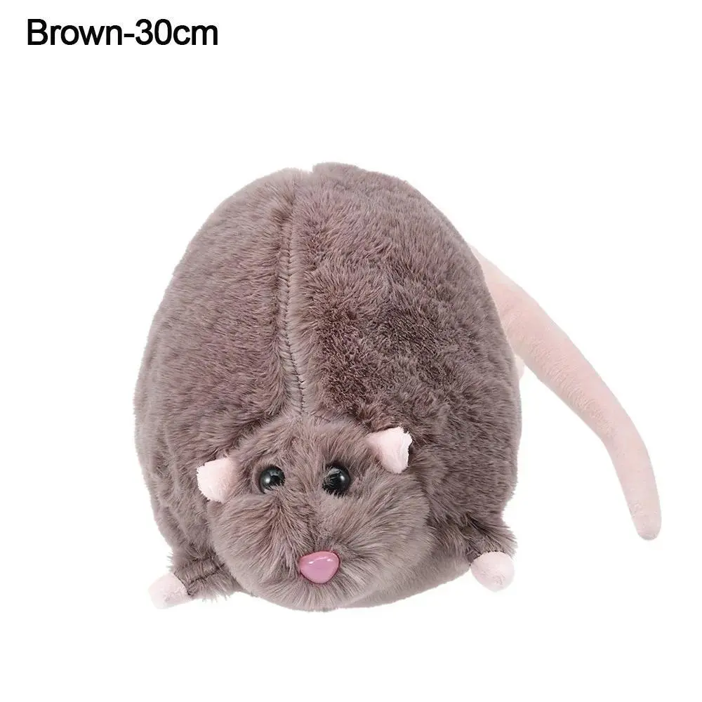 Cute 35/50cm Mouse Doll Cartoon Plush Flower Branch Rat Doll Soft Oversized Animal Figure Kid Gift Birthday Stuffed&Plush Animal