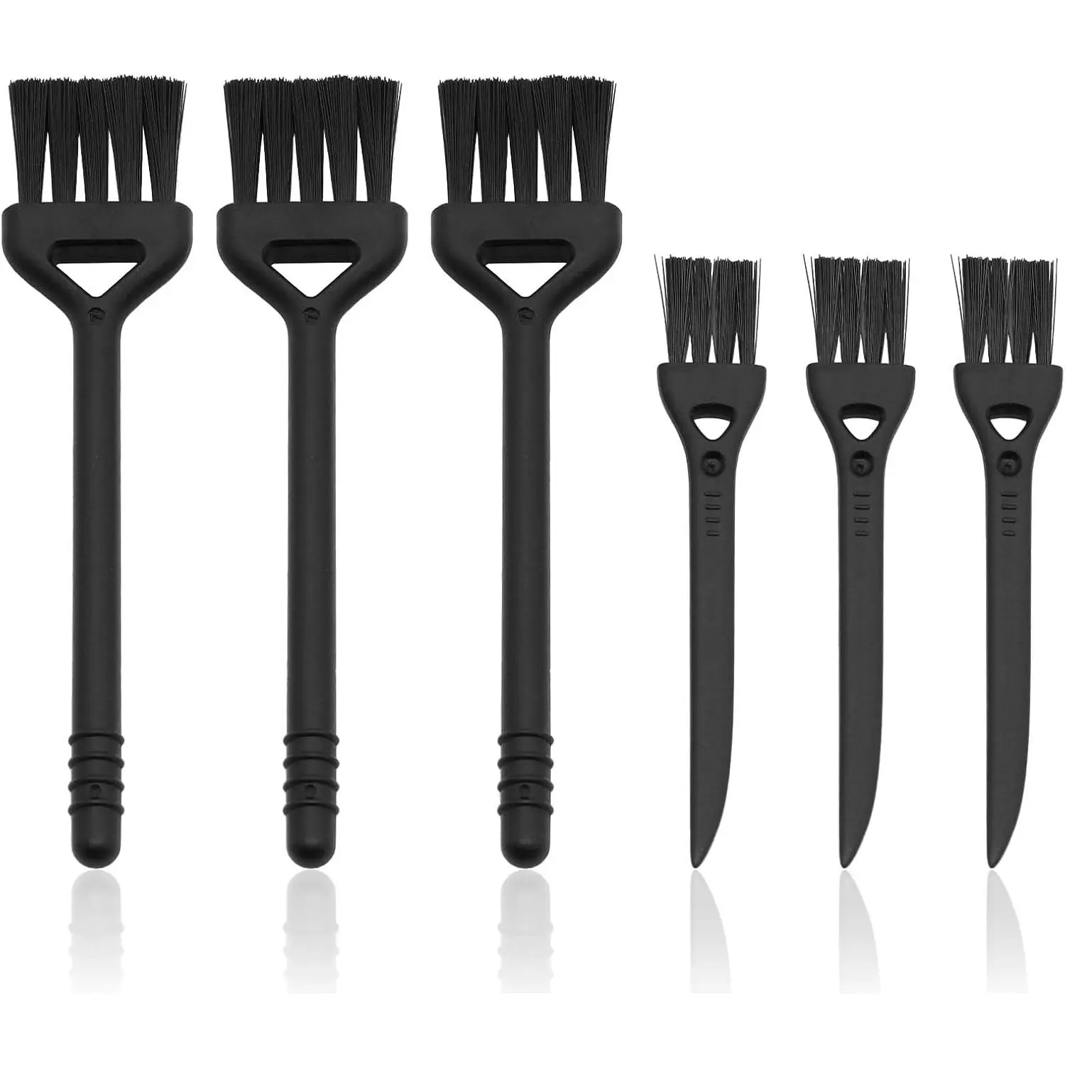 Keyboard Cleaning Brush, 6 count | Plastic Handle, Nylon Anti Static Brush Kit,  Keyboard, Laptop, Phone,  Interior Detailing
