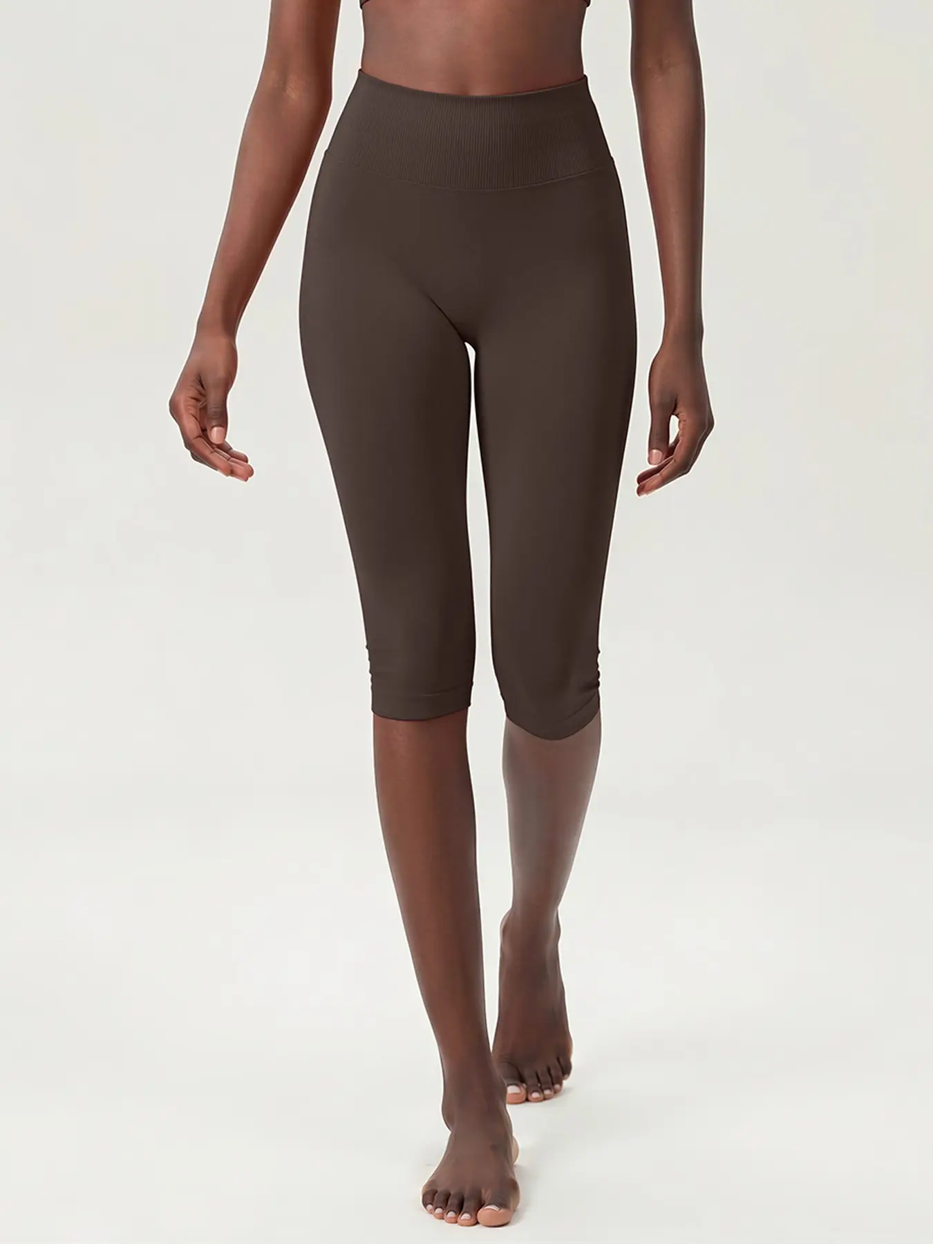 Seamless Construction Yoga Pants for Women, High Waist Support Tummy Control, Butt Lifting Tight Fit, Outdoor Running Fitness, Seven-Quarter Leggings, High Waisted Leggings