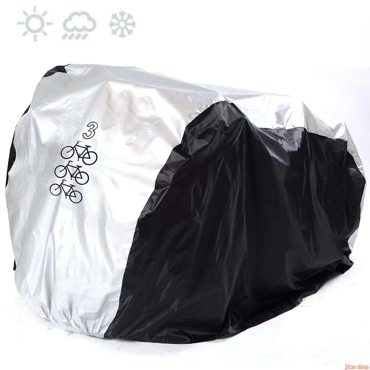 190T Waterproof Bicycle Cover, Universal Outdoor Bike Rain Cover – Heavy Duty Nylon Bike Protector with UV & Dust Protection, Fits Most Bikes (L200 x 105 x 110 cm)