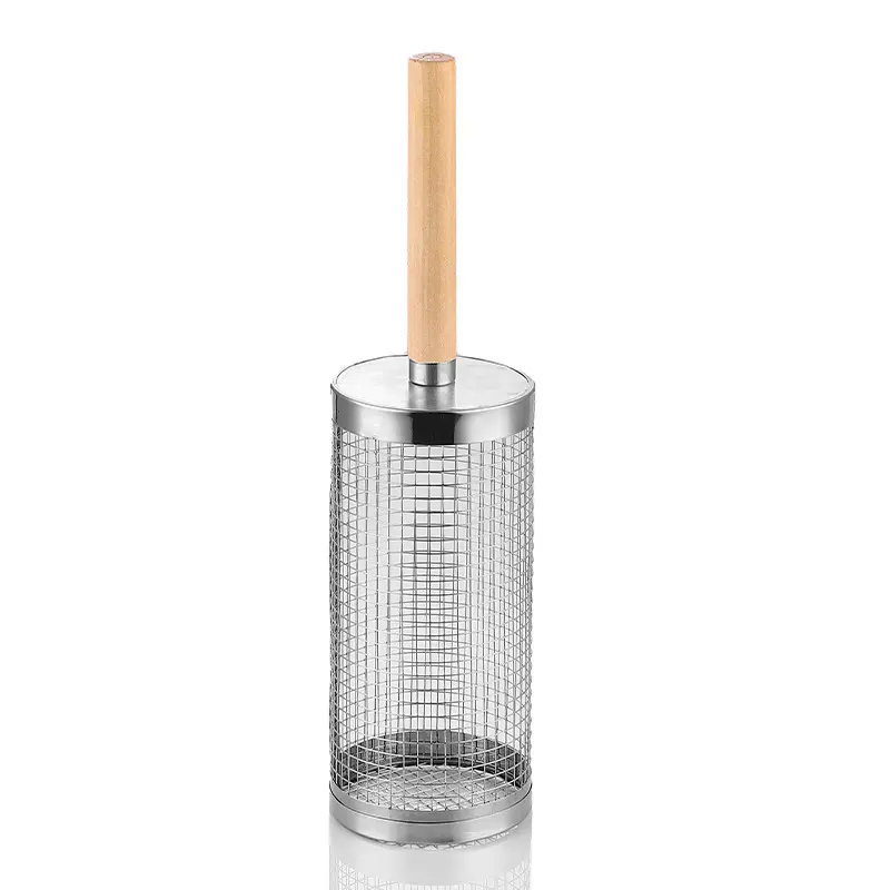Barbecue basket, suitable for outdoor cooking of vegetables and shrimp, kitchen grilling and cooking, is a gift for fathers and husbands