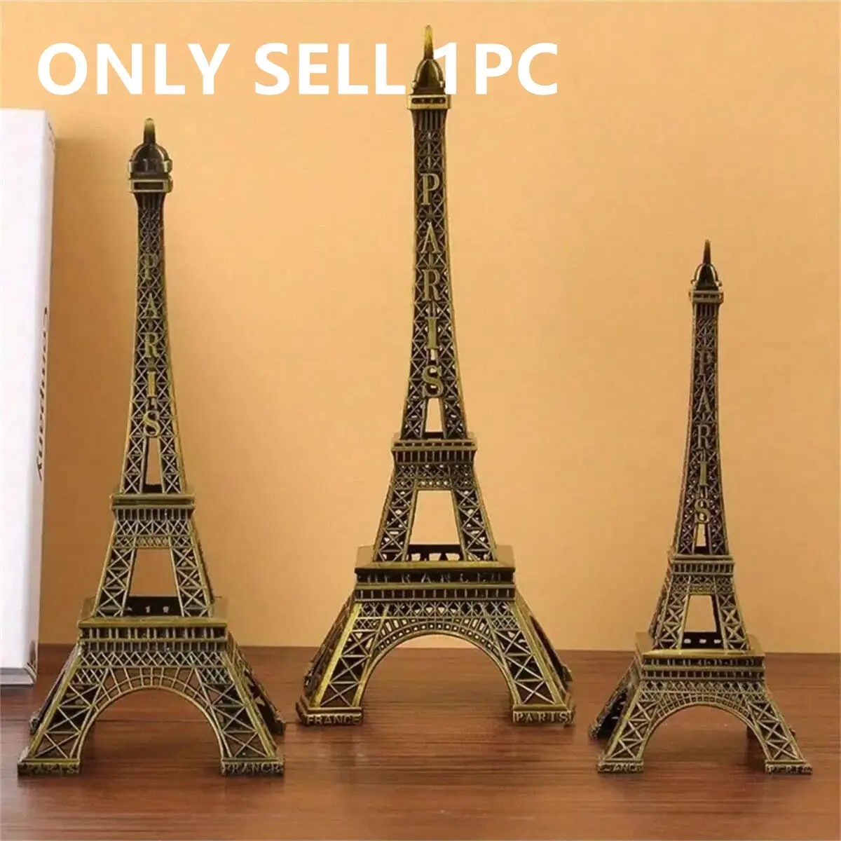 Eiffel Tower Model Statue, 15/18/25cm Bronze Color, Durable Structure, Ideal Gift, Perfect for Living Room, Bedroom, Office, Classic French Charm, Creative Home Decor, Decorative Ornaments, Decorative Figurines, Ornaments Decoration