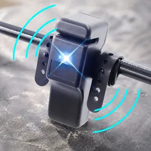 LED Bite Alarm 2-Pack with Fishing Rod Strips, Portable Bite Indicator for Enhanced Fishing Rod Alert, Universal Fishing Accessories for Multiple Rod Types.