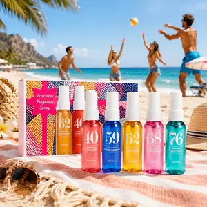 5pcs Body Fragrance Spray Set, 40ML Each, 5 Different Scents, Long-Lasting Fresh Scent, Gift Box, Ideal for Friends and Girls