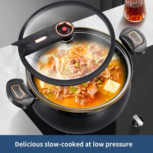 Large Capacity Non-Stick Cast Iron Pot, 2.11 Gallon, Ideal for Stew, Soup, Compatible with Induction Cooktops and Gas Stoves