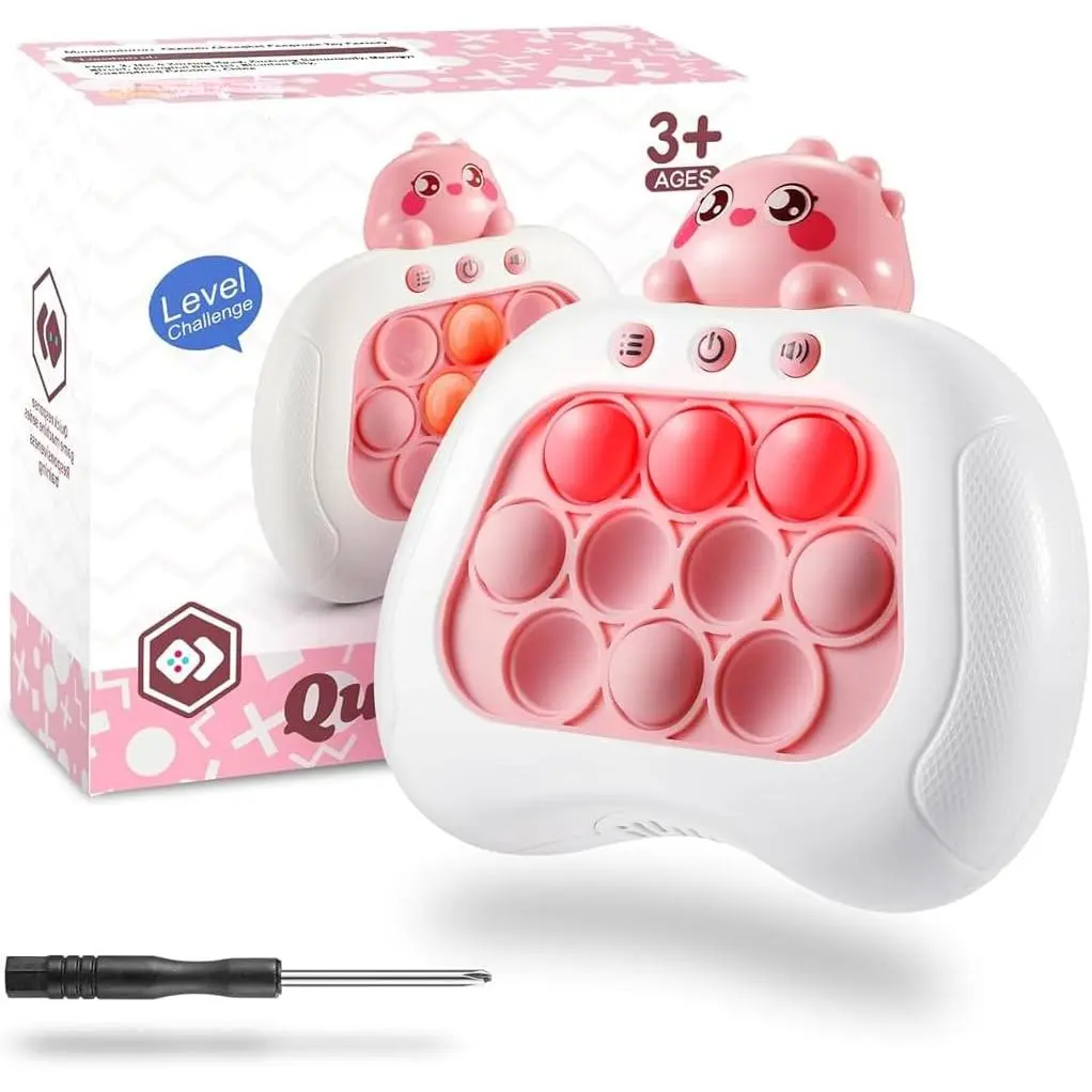 Quick Push Game Console,4 Modes Games, A Toy Game Machine That Exercises Reaction Ability and Improves Concentration|Teens Boys & Girls Ages 3-12 Years Old & Up