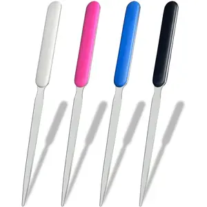 4 Pack Office Letter Opener, Stainless Steel -  Envelope Openers, Lightweight Mail Slitter with  Grip Handle for  and Office Use,  Colors