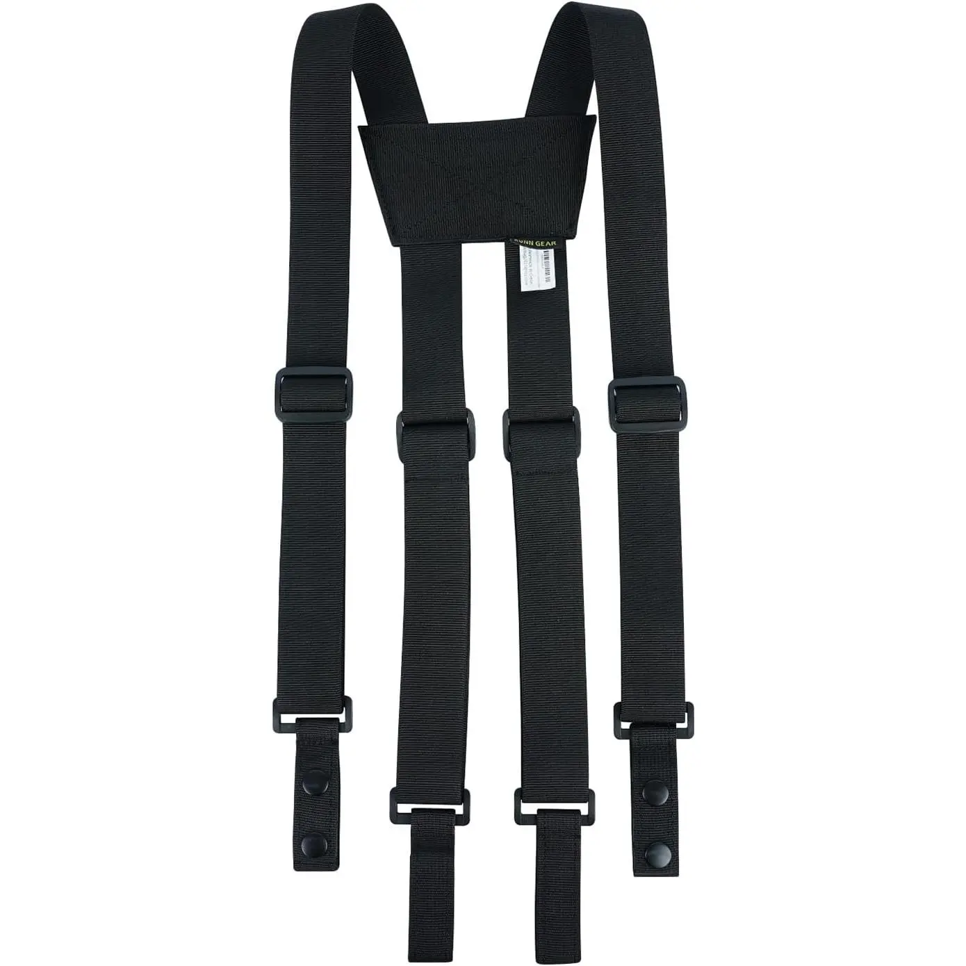 Suspenders Police Duty Belt Harness for Men,1.5 Inch Tool Belt with 4 Loop Attachments,Black