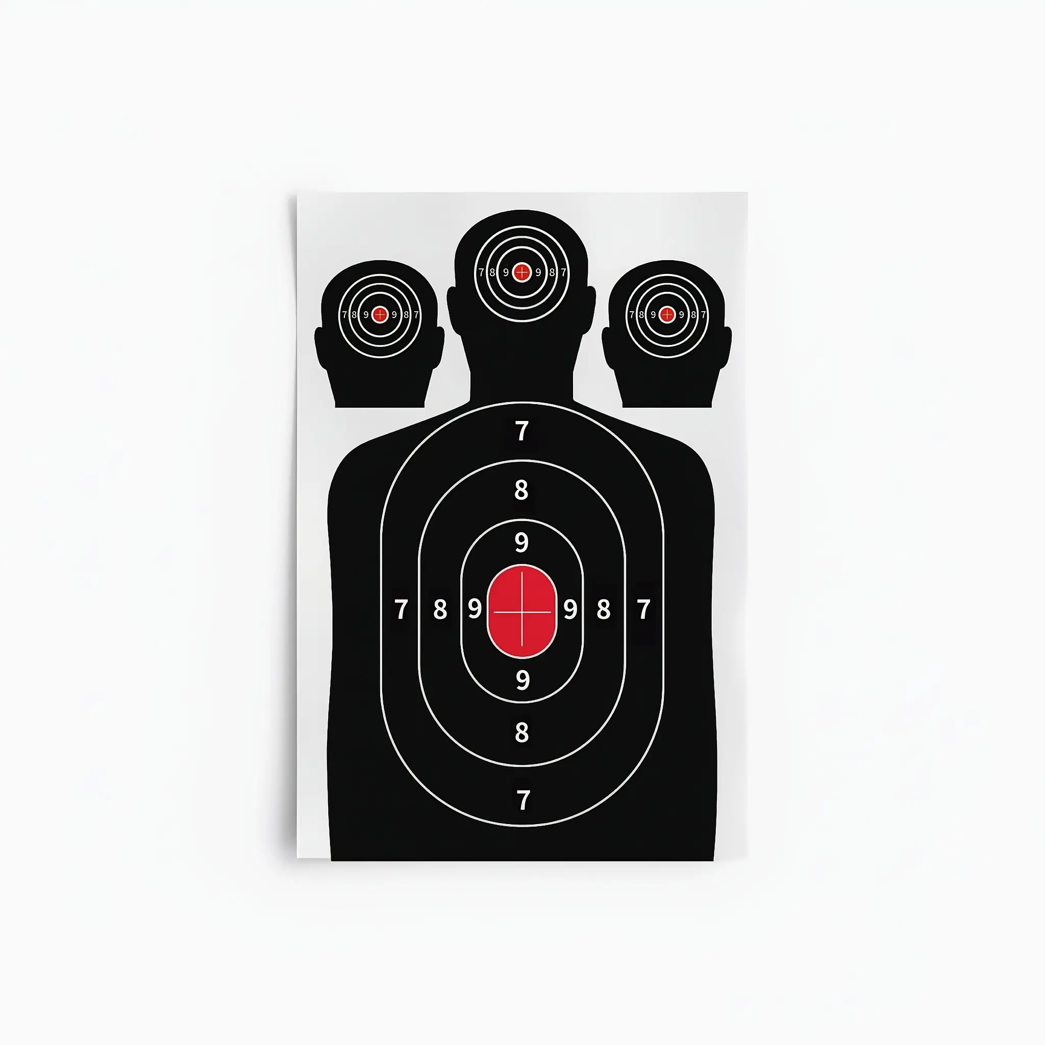 12x18 Inch High-Accuracy Humanoid Target Paper, 10/20/50/100pcs, Professional Archery Skill Improvement & Precision Training Tool, Universal for Indoor & Outdoor Use