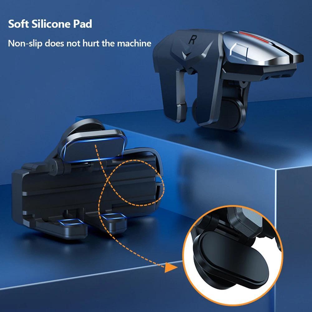 G21 1 Pair 6 Finger Game Controller for PUBG Game Mobile Gamepad Trigger Joystick Shooter Fire Button Controller for PUBG Mobile G21 1 Pair 6 Finger Game Controller for PUBG Game Mobile Gamepad Trigger Joystick Shooter Fire Button Controller for PUBG Mobile