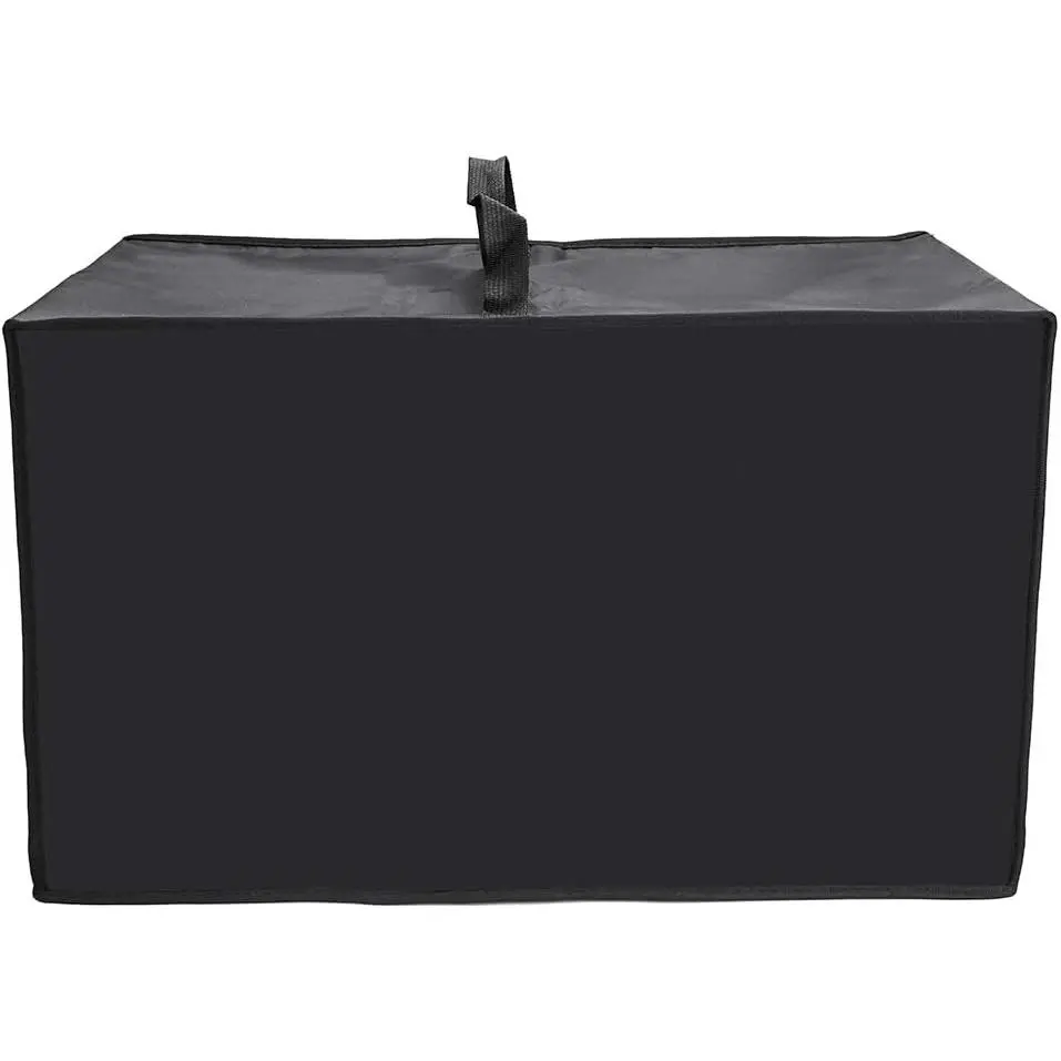 Large Microwave Dust Cover Black Microwave Covers Toaster Oven Cover | Heat-Resistant, Dust-Proof,  Nylon Fabric Microwave Oven Dust Cover Grill Cover Protector, 21"L x 15.7"W x 12.4"H