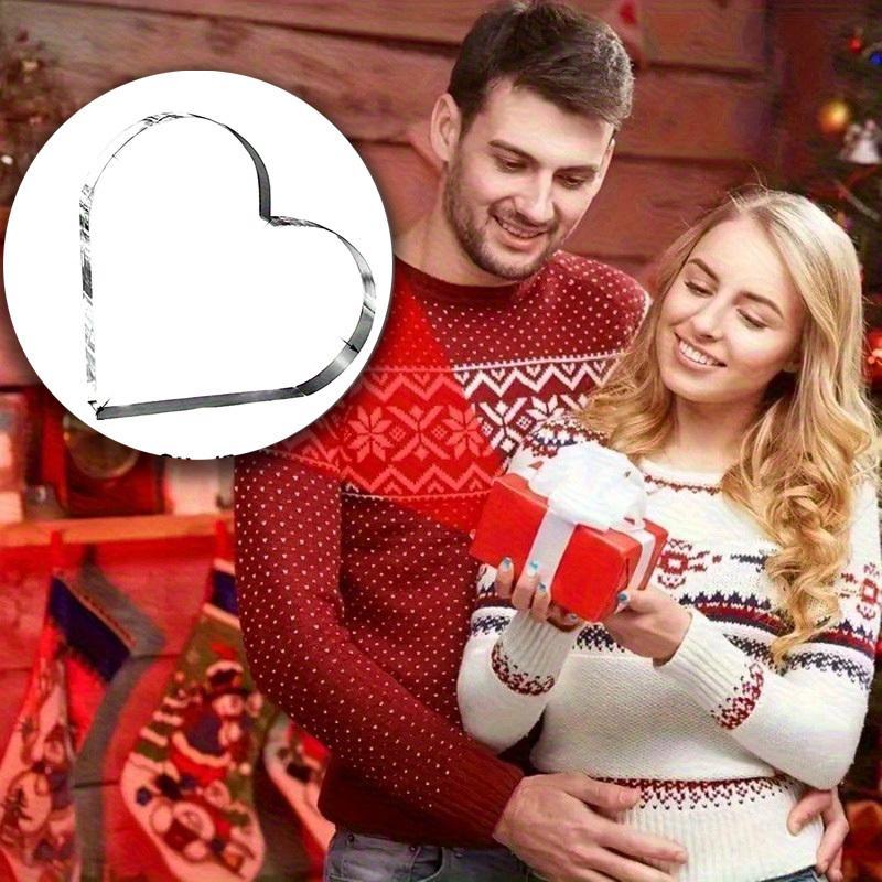 2D Romantic Acrylic Heart Plaque | Cute Gift for Girlfriend, Birthday Anniversary,Multipurpose Tabletop Decor,Valentine's Day