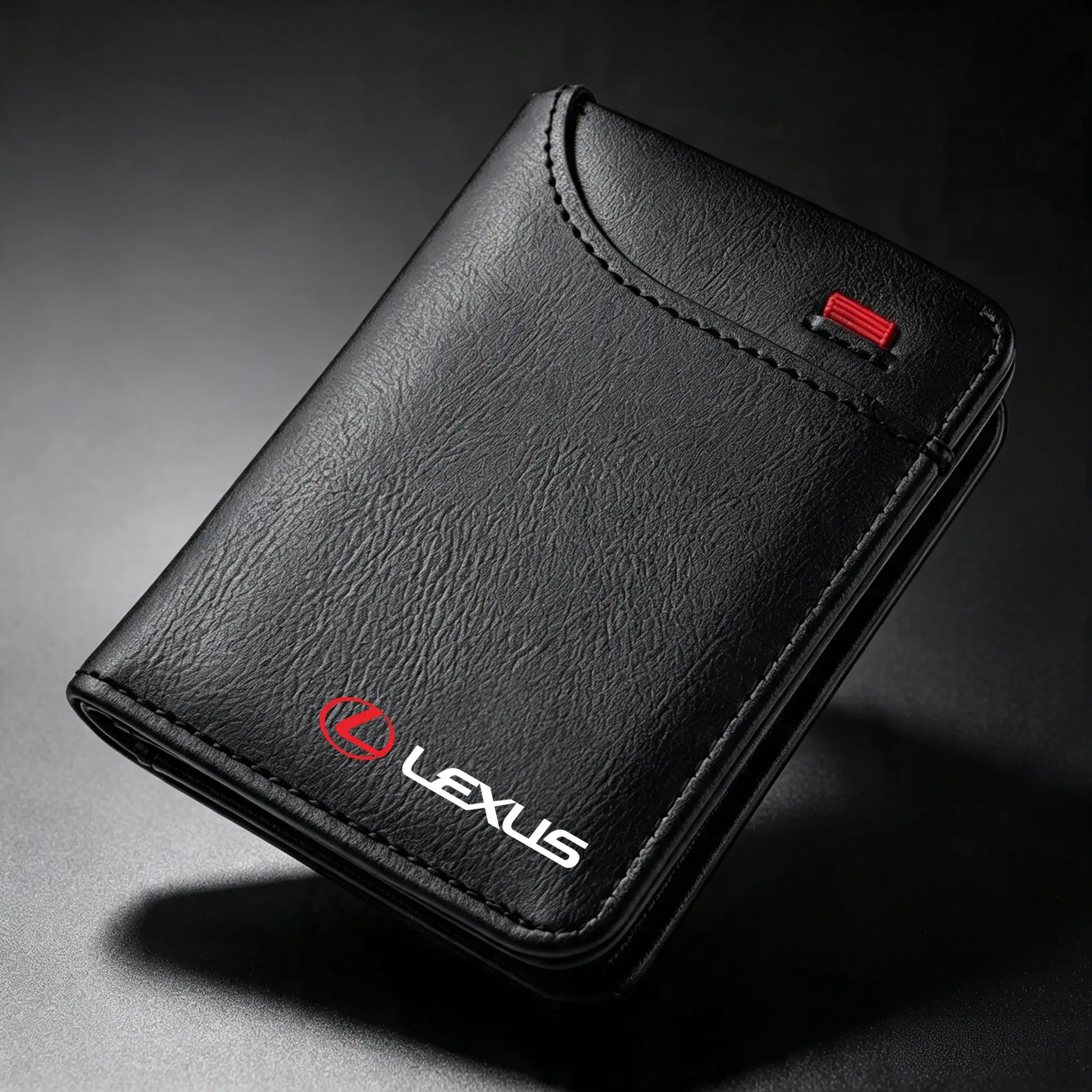 Car Emblems Soft Wallet Leather Mini Credit Card Purse Portable Small Wallet Card Slot Wallet Credit Card Holder For Lexus RX330 IS250 Ct200h ES300h RX350 IS300h NX300h RX400h RX450h UX250h Accessories