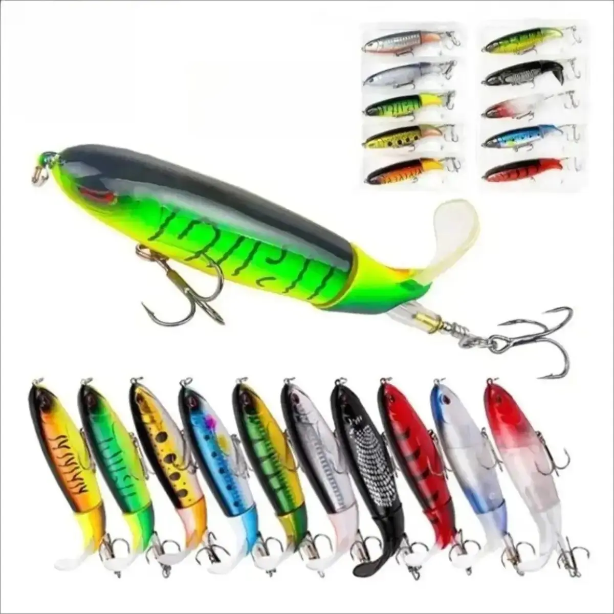 5/10Pcs 10cm 13.5g Simulation Swimbait Fishing Lure Set, Sharp Hook Fish Attracting Artificial Hard Bait, Durable Tackle for Freshwater Saltwater Angling
