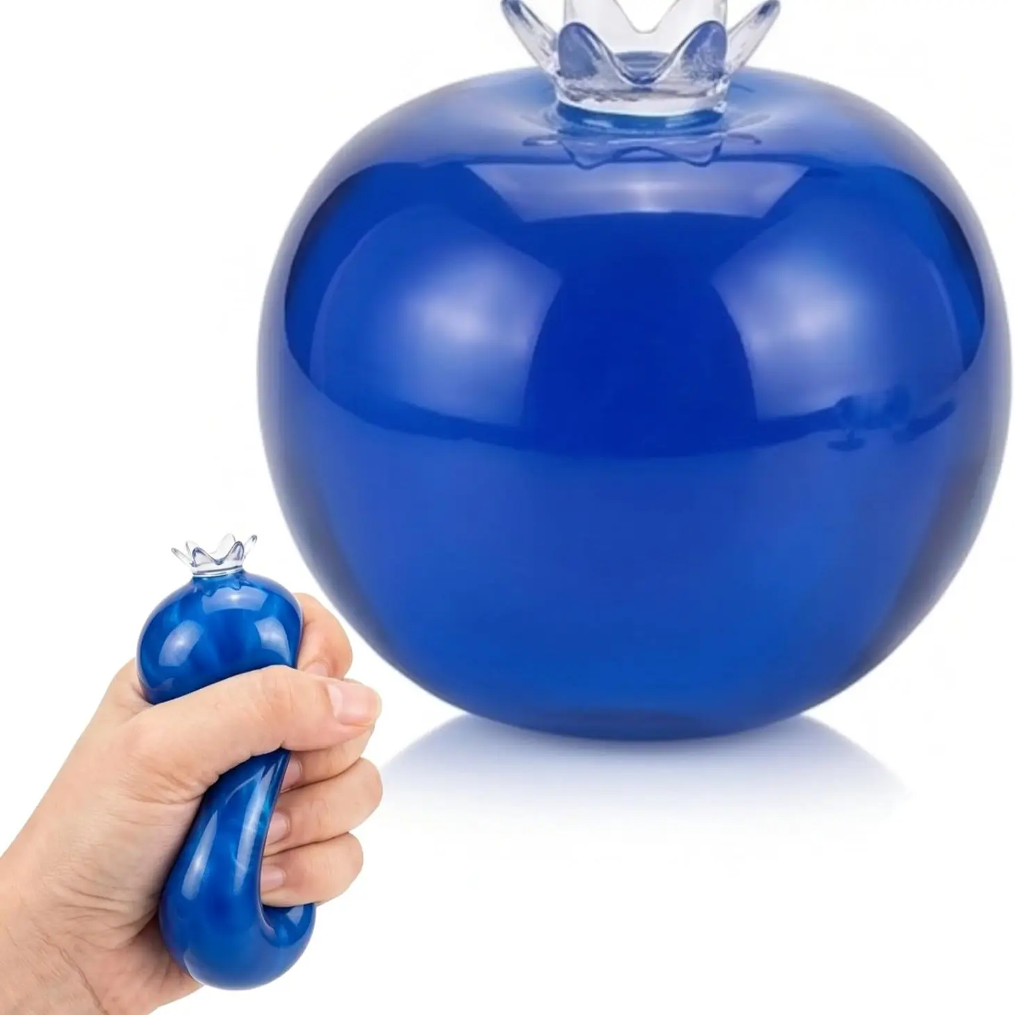 Big Blueberry Squishy Squeeze Stress Ball, 2.95 Inch Super Soft Fidget Toy, Soft Fidgets Squishies, Stress Relief for Adults & Teens, Cute Desk Decor, Birthday Gift