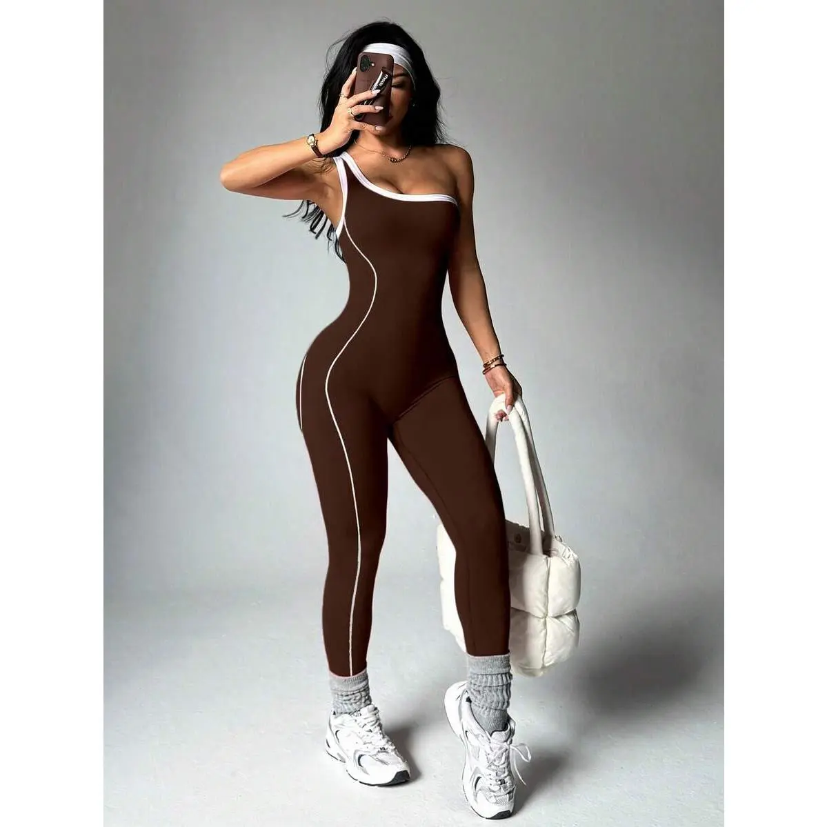 1pc Seamless Knit Bodycon Yoga Jumpsuit Women Bodycon Jumpsuit Seamless Jumpsuit One Piece Sport Jumpsuit Gym Jumpsuits Unitard Jumpsuit,Padded,Tummy,Control