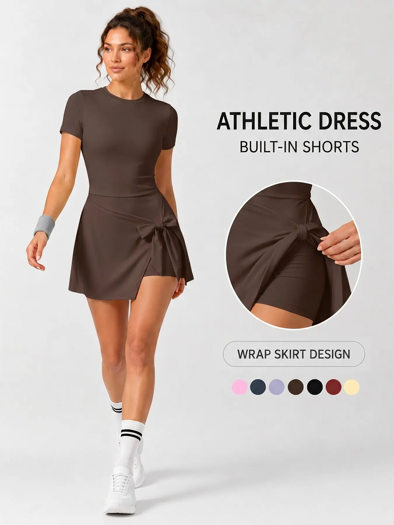 Women's Athletic Bodysuit, Sculpting Jumpsuit, Backless Anti Exposure Faux 2 Piece Design 4 Way Stretch Tummy Control Butt Lifting Comfortable Breathable Yoga Outfit for Gym Outdoor Running Golf Everyday Versatile Casual