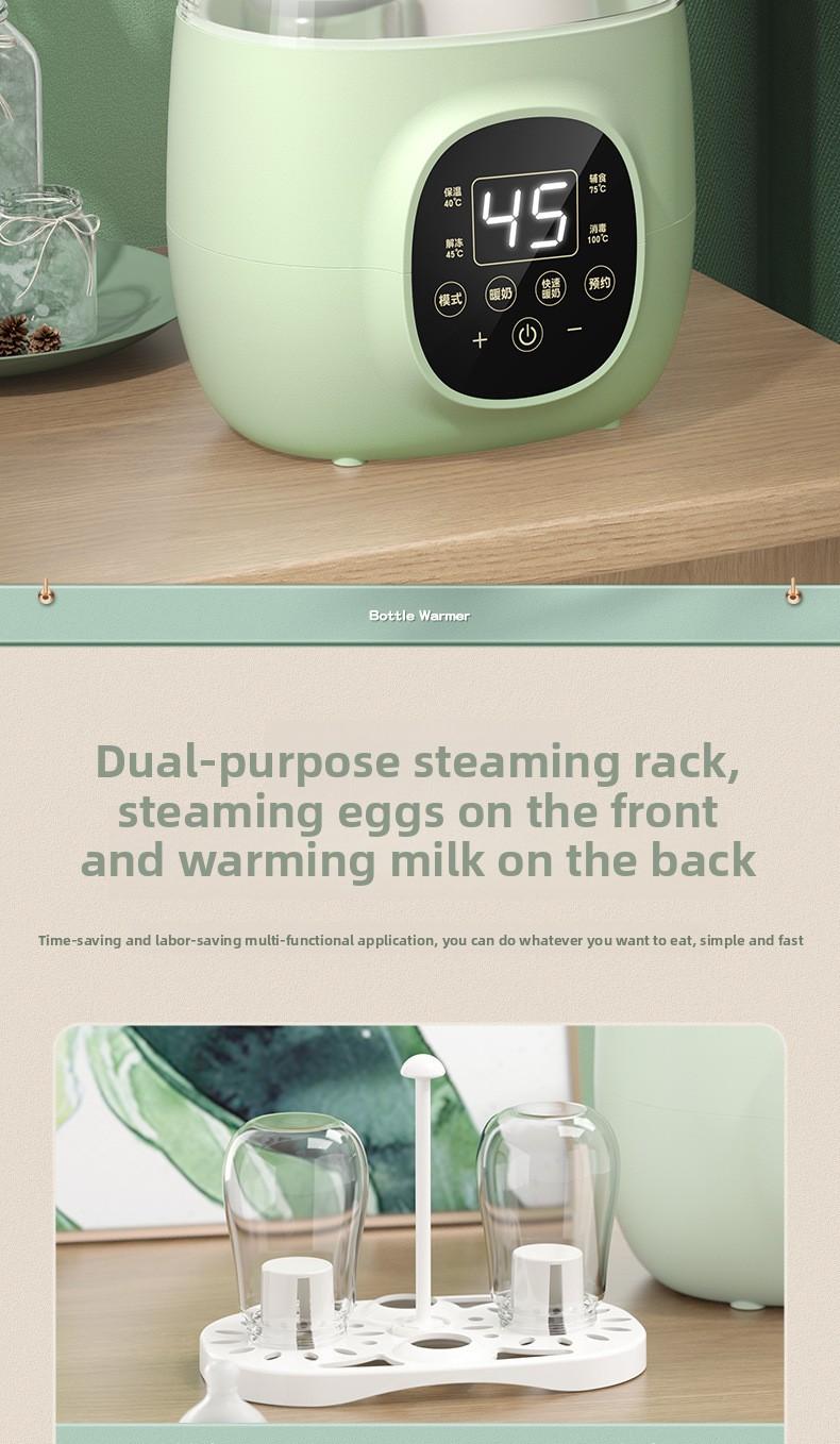 Newborn 2-in-1 bottle warmer for heating breast milk, baby bottle warmer, constant temperature milk warmer, sterilizer
