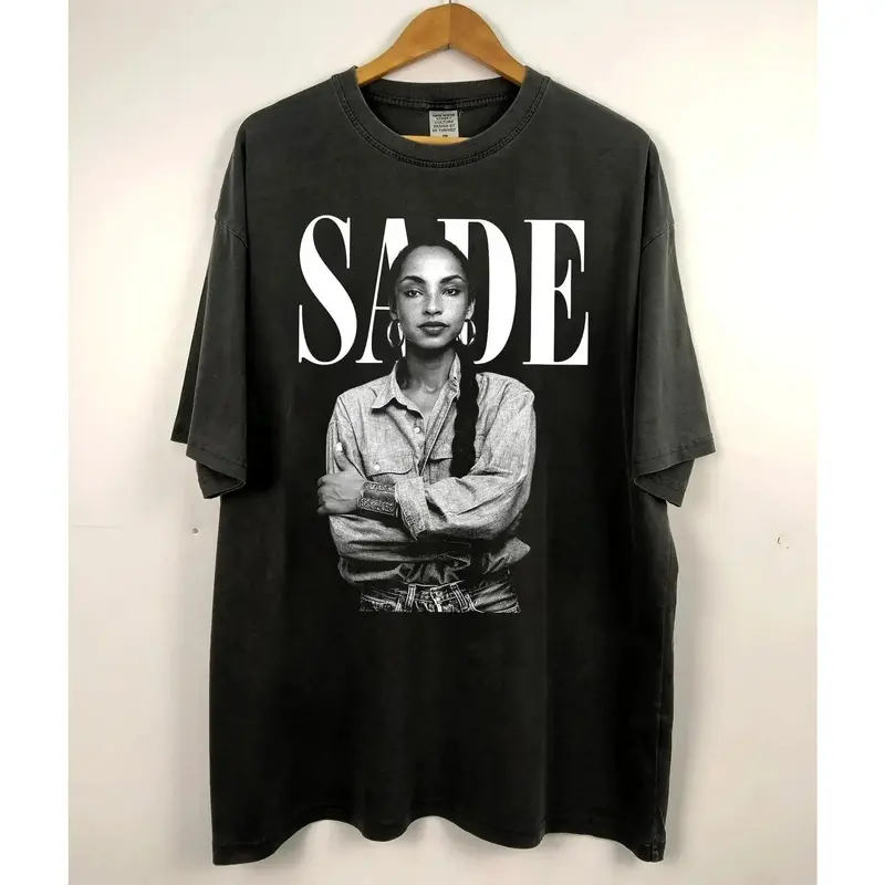 2026 New Boxy Fit Tee 100% Premium Cotton90s Vintage Sade Shirt, SADE Tour Crewneck Tshirt, Sade Pop Music Fan Shirt, Sade World Tour, Sade Pop Music Shirt, Sade Album Shirt, Sade Kiss of Life Music 2024 Menswear Top UnderweaBoxy Fit Unisex T-shirts M-5XL