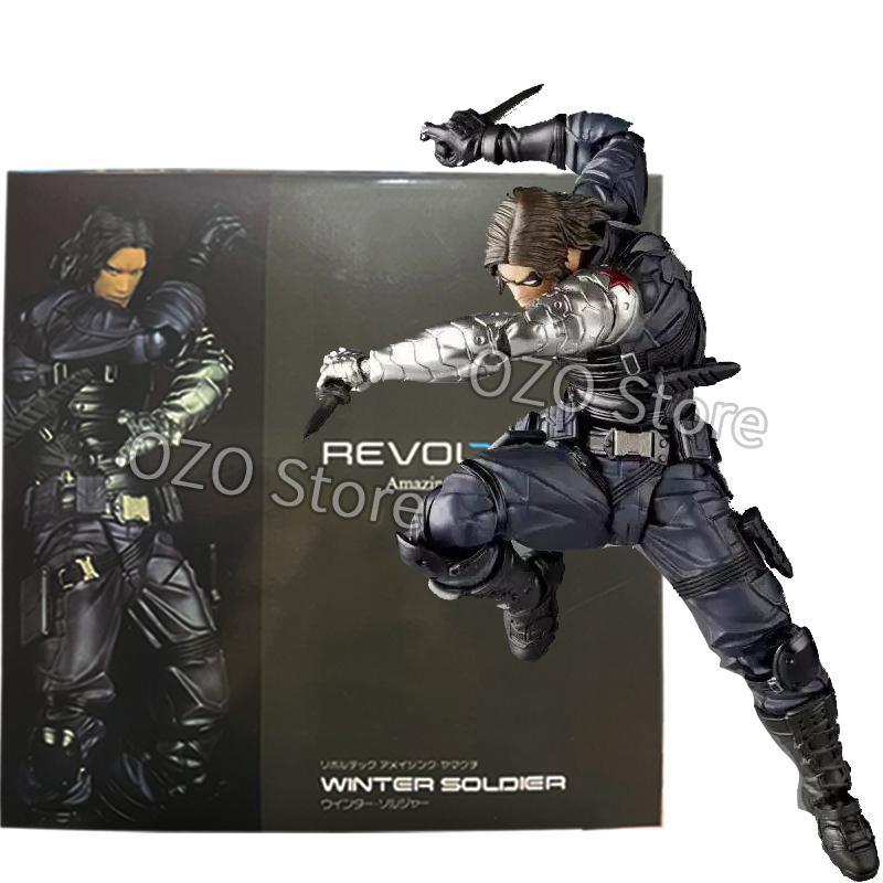 Moon Knight Figure Revoltech AMAZING YAMAGUCHI Avengers Marc Spector Winter Soldier Action Figurine PVC Movable Model Toys Gifts