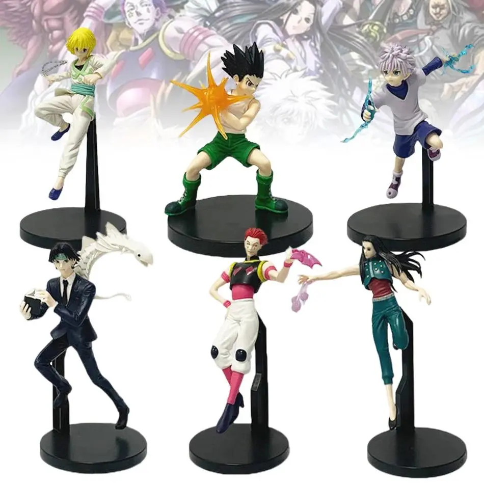 2026 Hot PVC Plastic Hunter x Hunter Action Figures, 15-23cm Anime Collectibles (Chrollo Lucilfer, Hisoka, Killua Zoldyck, Kurapika) for Anime Fans, Novelty Model Toys