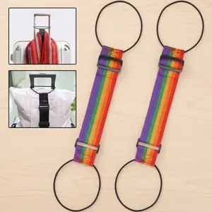 2 PCS Multi Use Safe Adjustable Luggage Connector Straps For Suitcases Flights Strong Secure Organize Straps Travel Anti Theft Straps-YY1