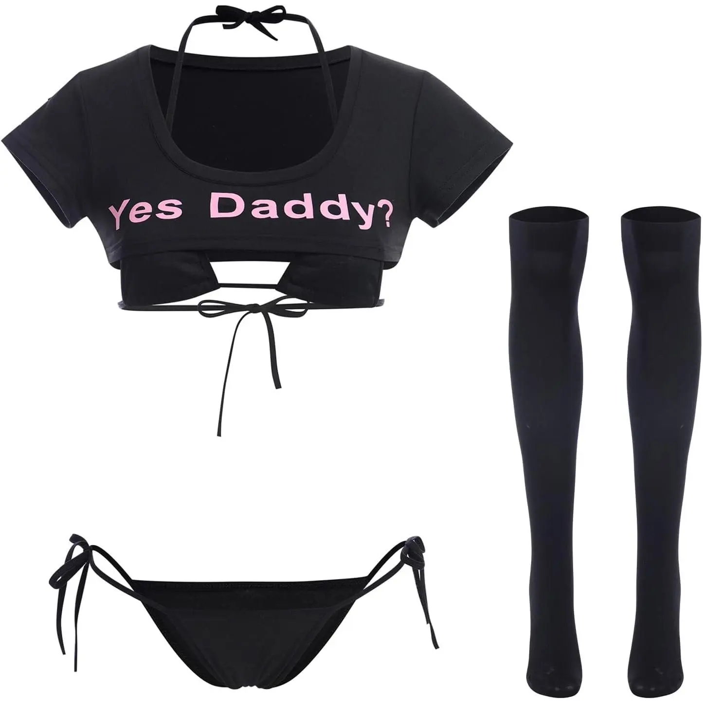 New Women Cute Kawaii Striped Bikini Lingerie set Micro Tiny Bra G-string Panty/Garter Belt 2Pcs / 3Pcs Underwear