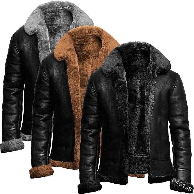 2025 Thickened Faux Fur Velvet Men's Jacket