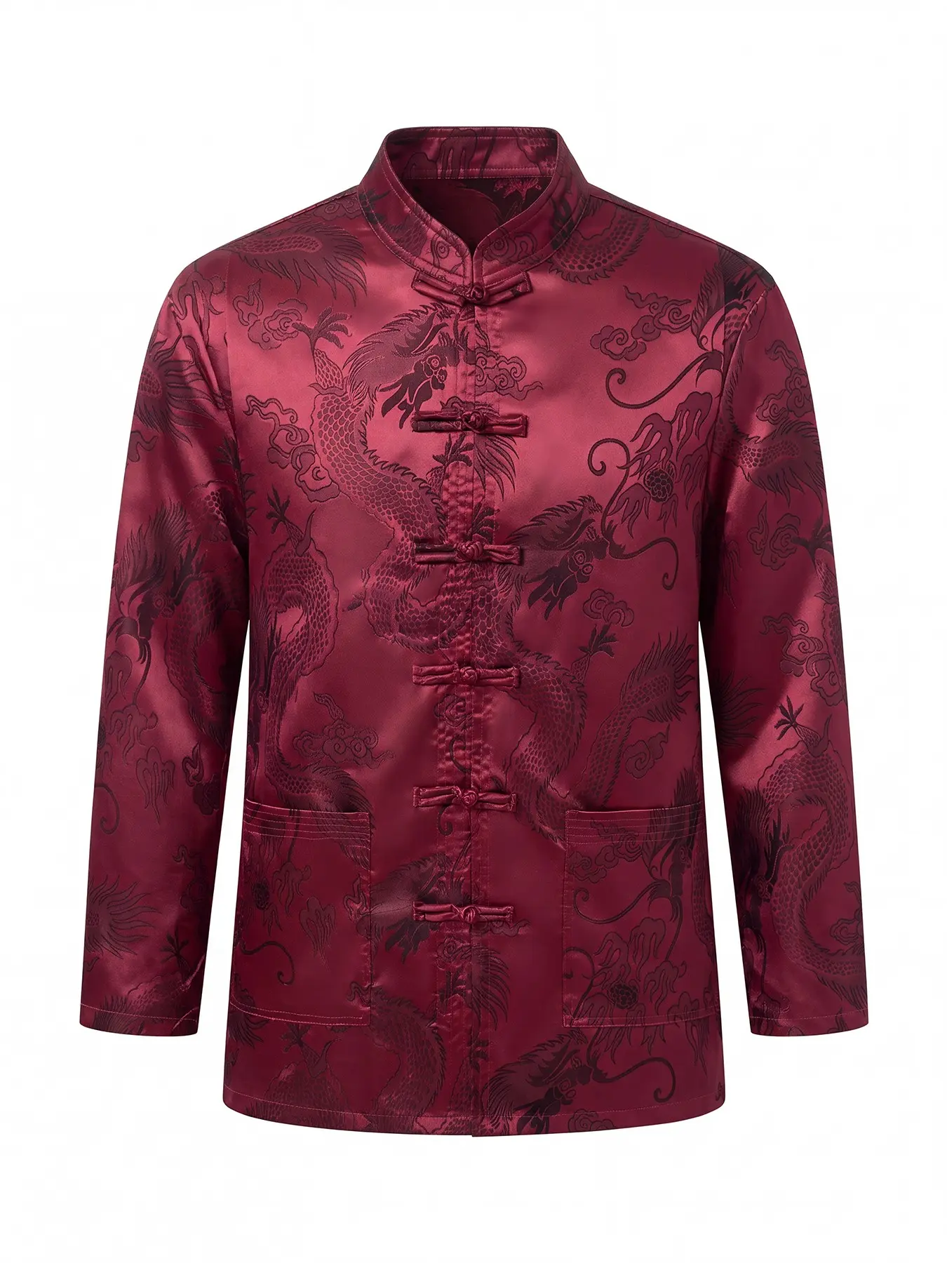 Men's Tangzhuang Hanfu Traditional Clothing, Kung Fu Shirt Set, Long Sleeve Top, Authentic Chinese Fashion, Comfortable & Stylish