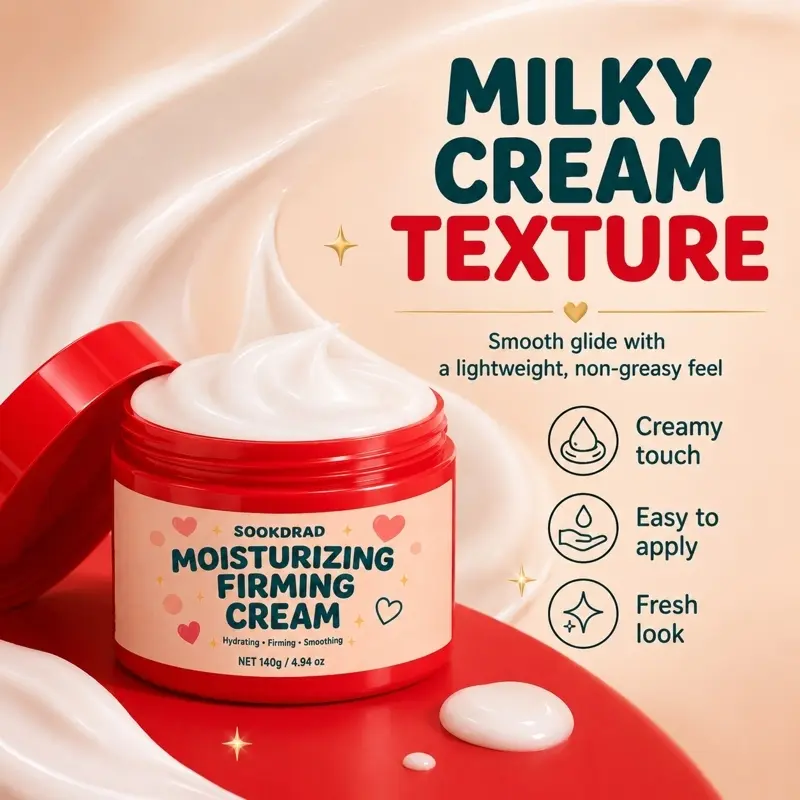 Moisturizing Firming Cream, Hydrating, Firming, Smoothing, All Skin Types, 140g