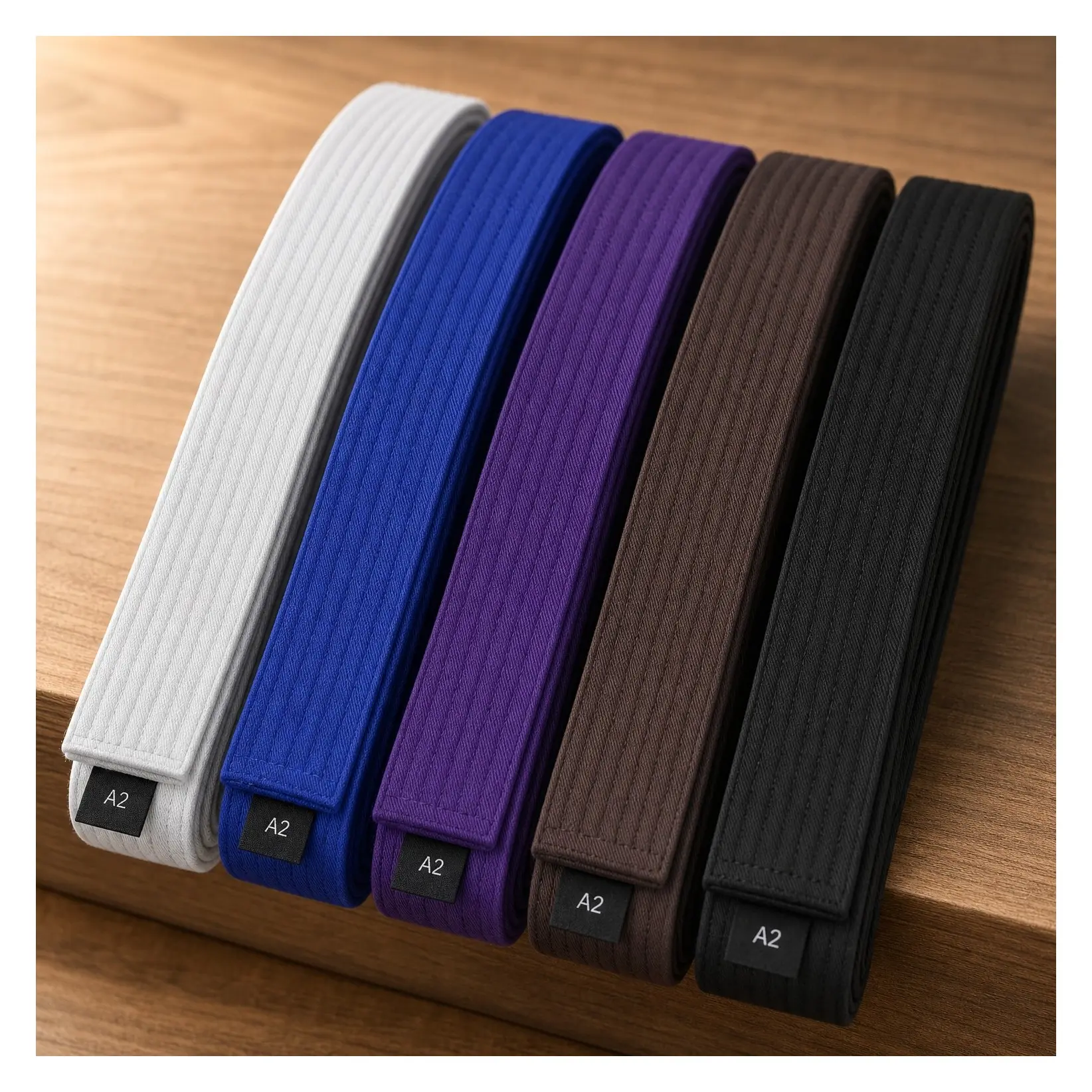 IBJJF Approved Cotton Brazilian Jiu Jitsu (BJJ) Belt for Men & Women with Ranking Stripes Sleeve BarGift