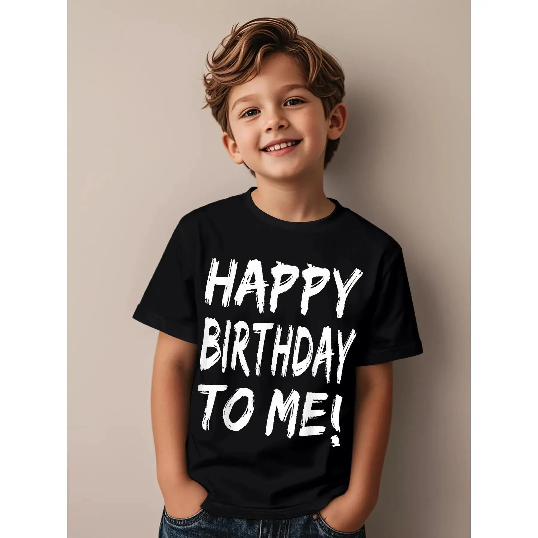 Happy Birthday to Me Birthday Party  for Kids, Adults Novelty Awesome Graphic Kid T-Shirt Cute Kid T Shirts Trendy Cool Tops Tees for Kid